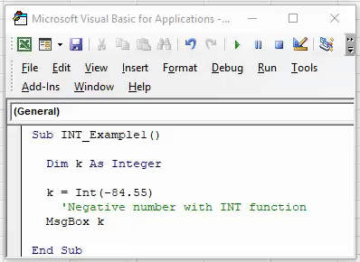 VBA INT How To Use Integer Function In VBA Excel