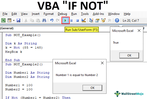 VBA IF NOT | How to Use IF & NOT Function in Excel VBA?