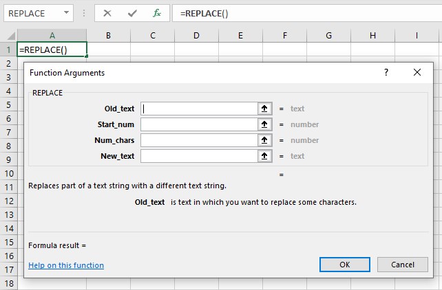 Excel Replace Function How To Use Examples And Template 5856