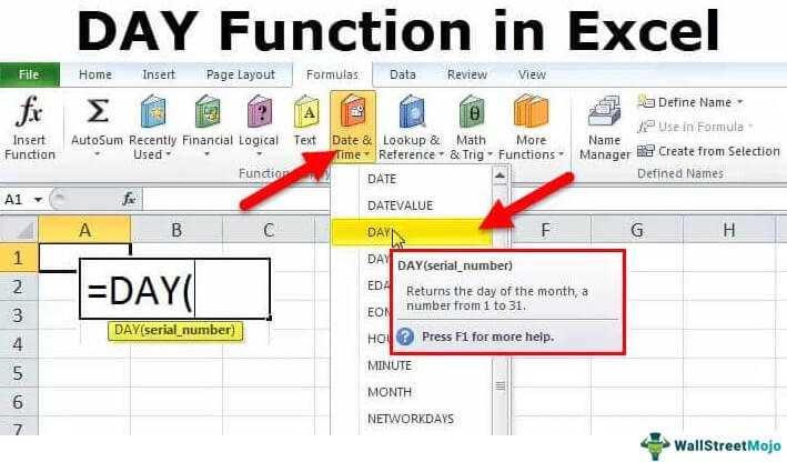 Day Function In Excel Examples How To Use Excel Day Function 4248
