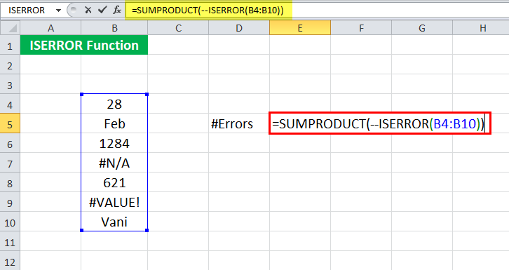 Iserror In Excel Formula Example How To Use Iserror Function 3022