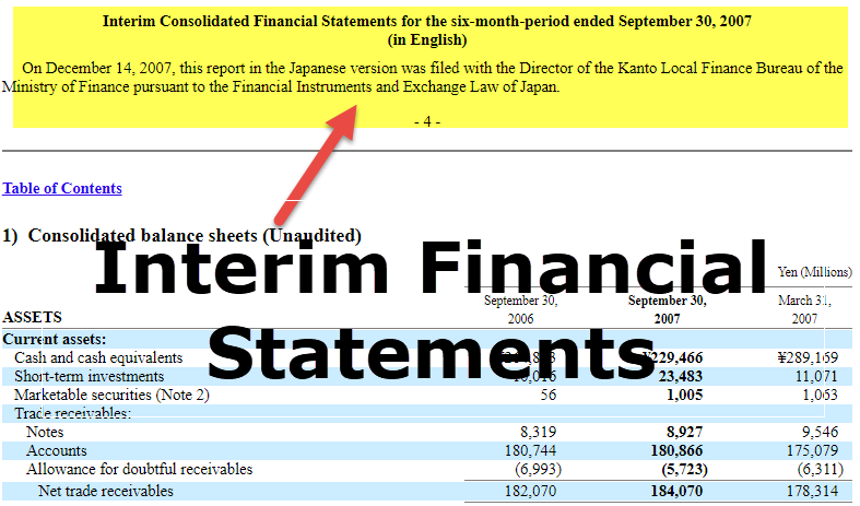 Interim Financial Statements (Features Examples) Are they Audited?