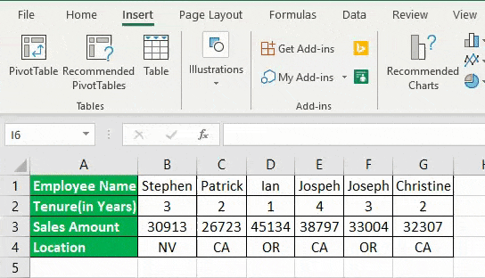 convert columns to rows in excel