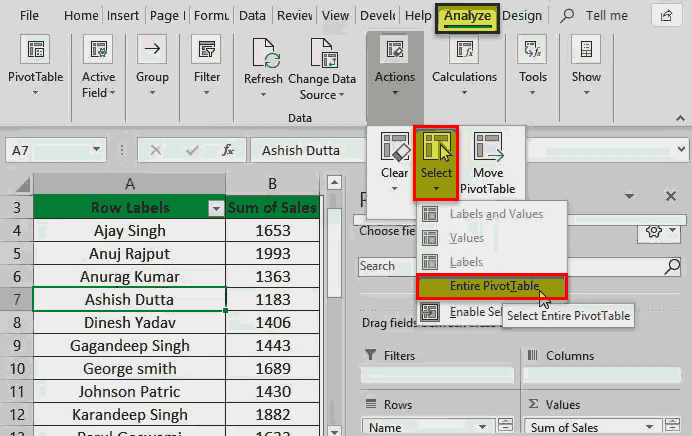 How To Delete A Pivot Table Step By Step Guide To Remove Pivot Table 5321