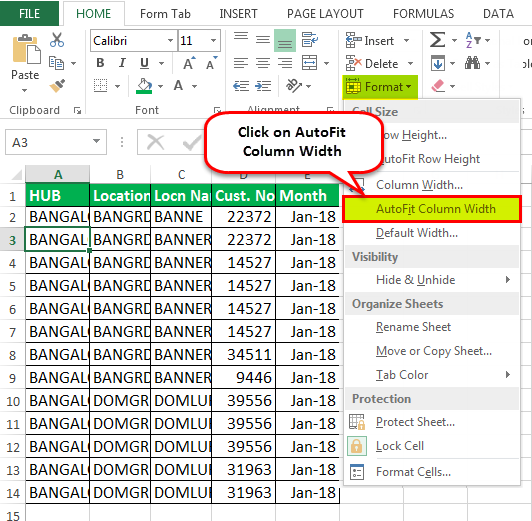 Autofit In Excel View Code Formula