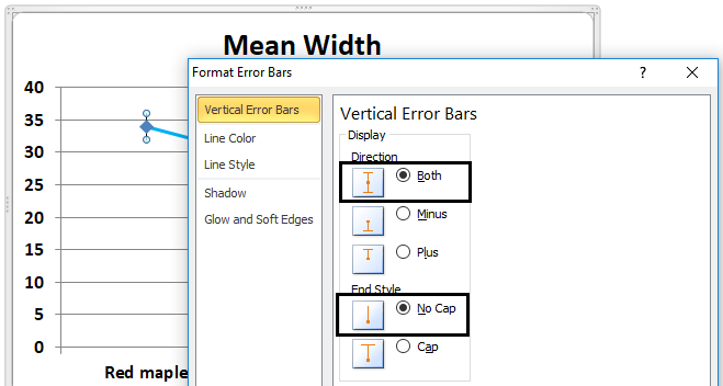 how to make accurate standard error bars in excel