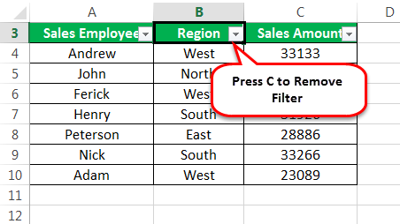 how to do filter in excel shortcut keys