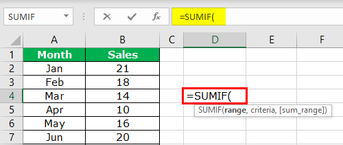 sumif less than or equal to