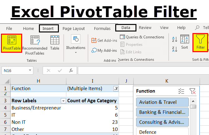 How To Filter Data In A Pivot Table In Excel 1554