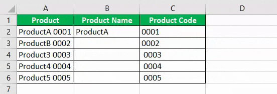 easycatalog formula to separate text from numbers
