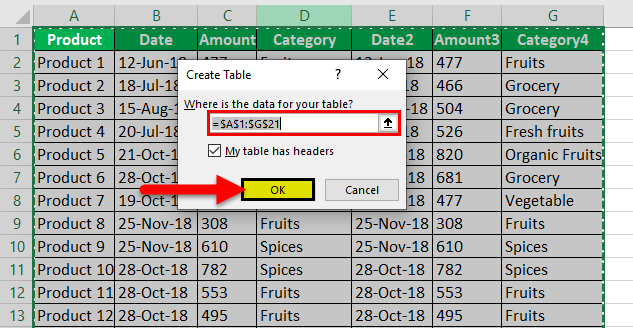 excel formula for row color