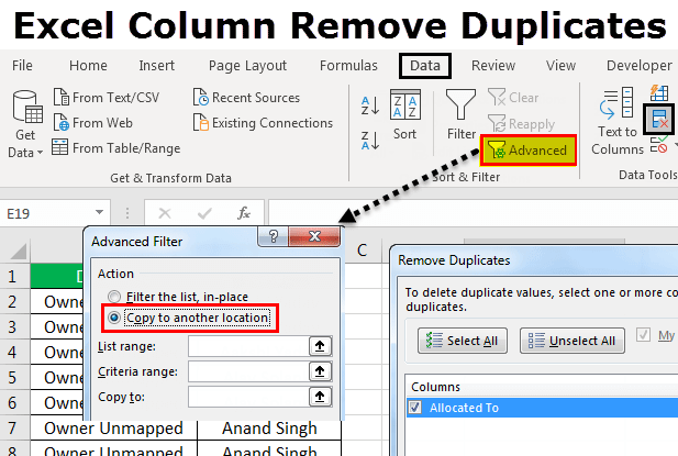 Reverse remove duplicates in excel