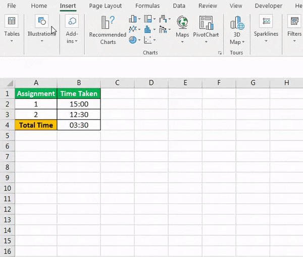 calculate hours and minutes worked in excel template