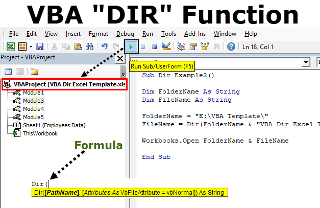 Vba Dir Function How To Use Excel Vba Dir Function 5487