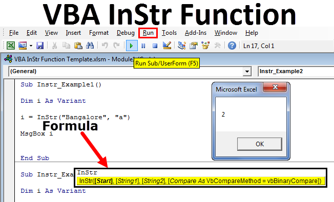 Vba Instr Top 5 Examples To Use Excel Vba Instr Function 3738