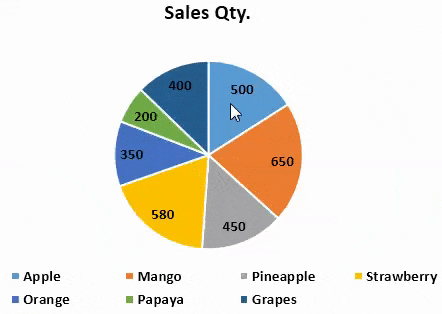 how do i make a pie chart in excel with color
