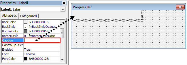 ms access vba loading progress bar