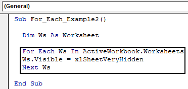 does not equal sign vba