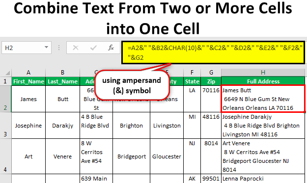 excel split cells into two