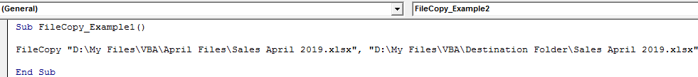 Vba Filecopy Function Copy File From One Directory To Another 4811