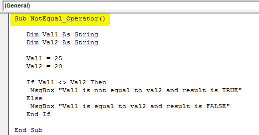 Vba Operators List Of Excel Vba Operators Examples 2700