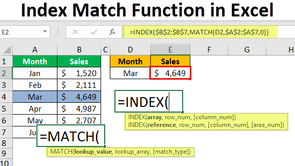 index match formula in excel download