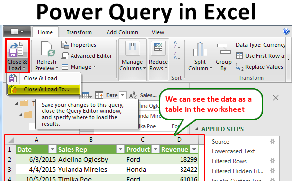 How To Use Power Query To Manage Data In Excel 9373