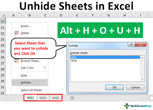 Unhide Sheets In Excel How To Do Methods Template Example 4607