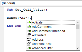 visual basic for excel cells function