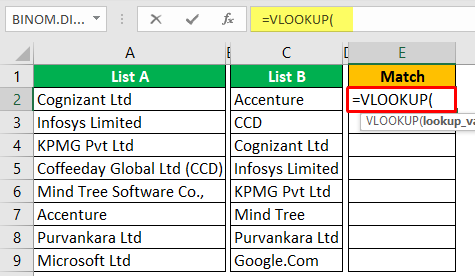 compare two columns in excel and delete matches