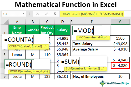 How to calculate Sum and Average of numbers using formulas in MS