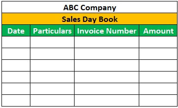 what is a sales day book report